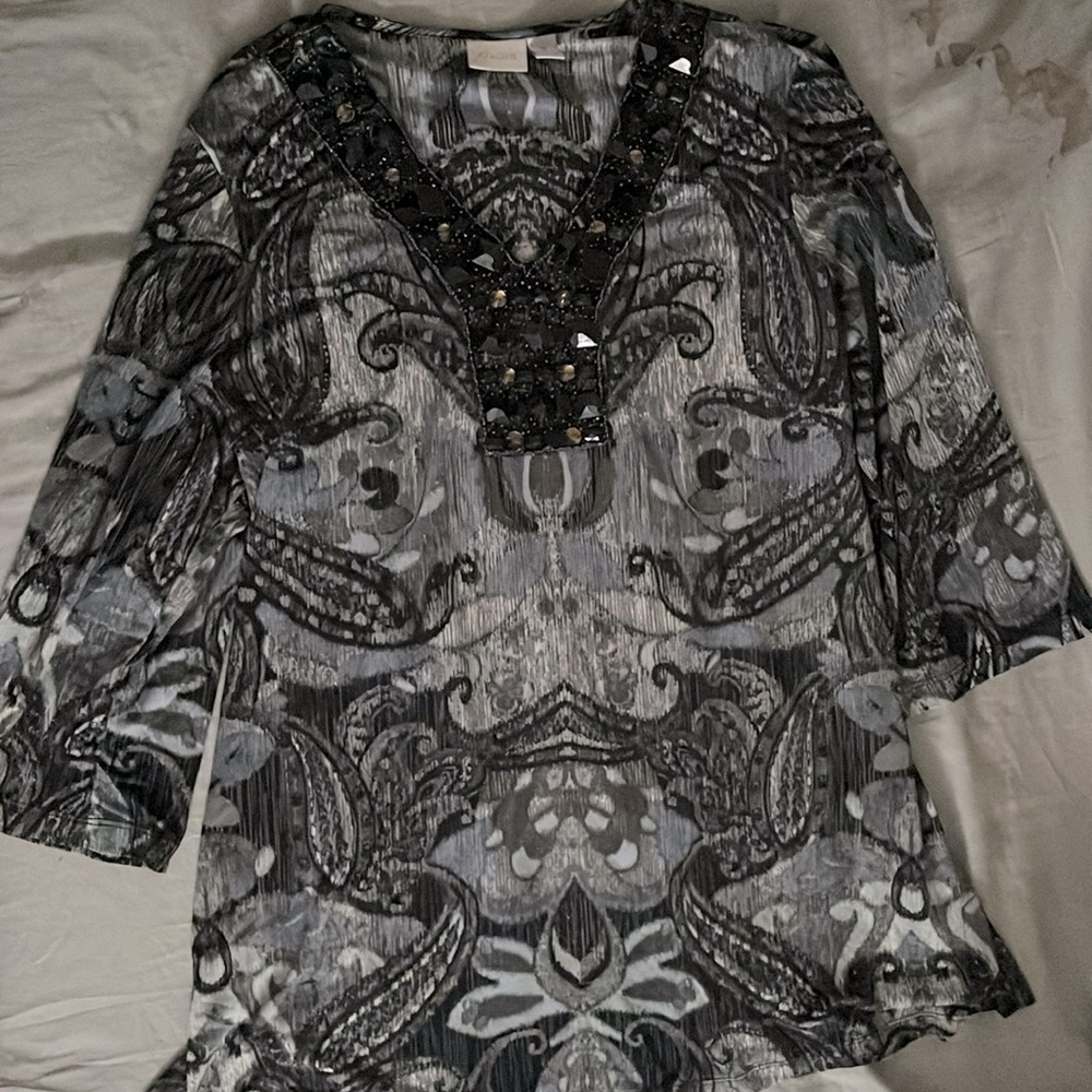 Chico’s beaded dress top